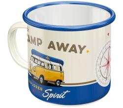 Emaille-Becher VW Bulli-Let\'s Camp Away