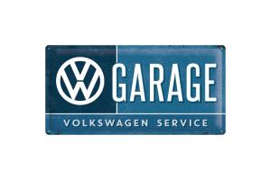 Blechschild 25x50 cm VW Garage