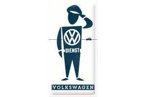 Blechschild 25x50 cm VW Dienst Mann